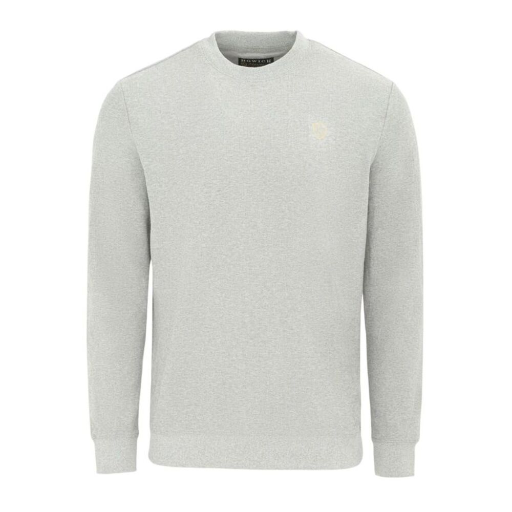Howick Mens Logo Sweatshirt / Light Grey Marl